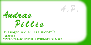 andras pillis business card